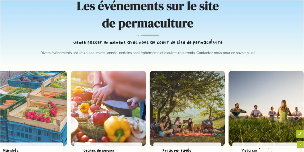 création du site web pour un permaculteur en Alsace